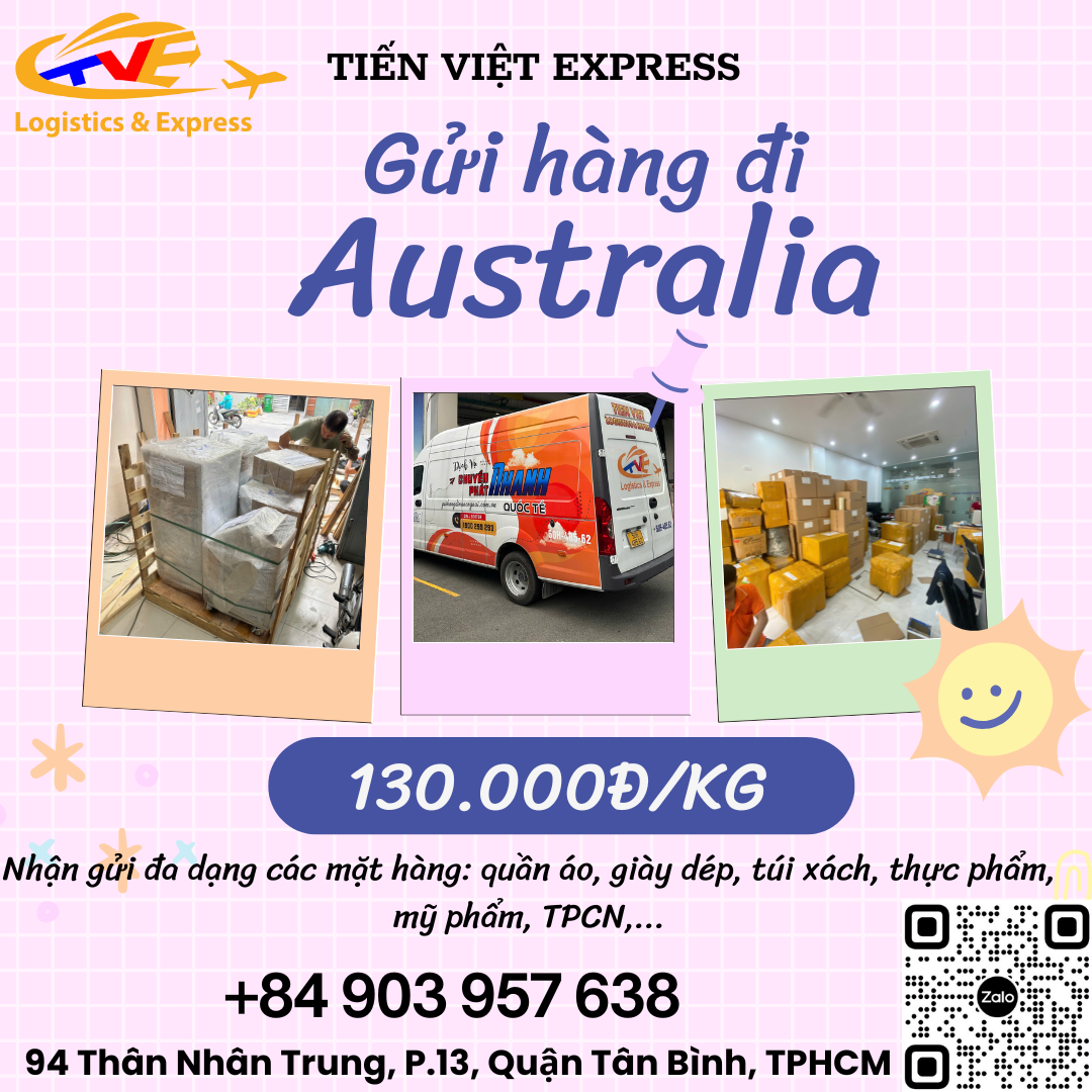 Gửi hàng đi Úc- Tiến Việt Express